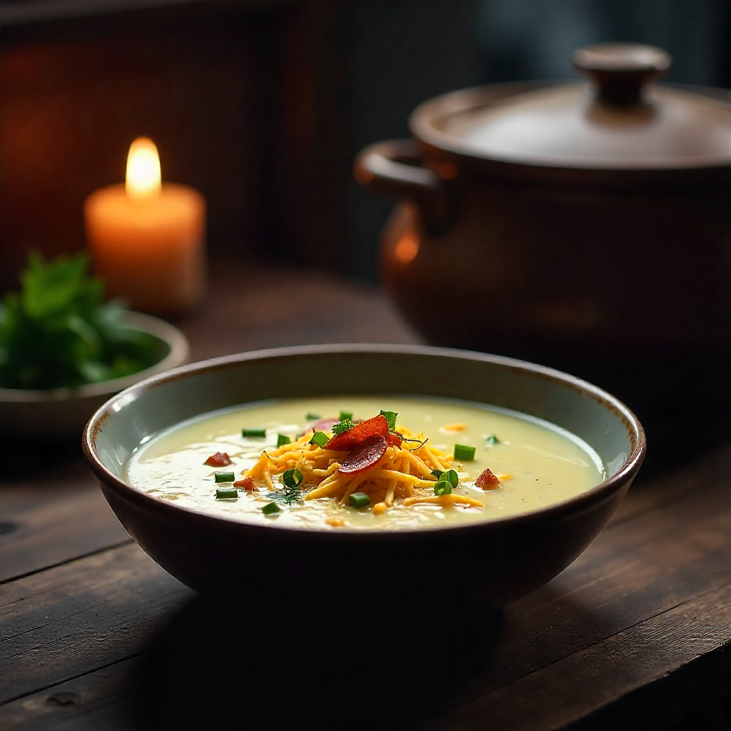 Creamy Potato Soup Recipe Crock Pot Style – Set It and Forget It